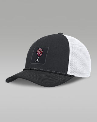 Женские  Oklahoma Sideline Gameday Rope Jordan Brand College Trucker Adjustable Hat