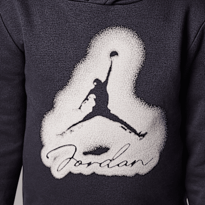 Conjunto de sudadera con gorro sin cierre con tejido Fleece de 2 piezas infantil Jordan MVP