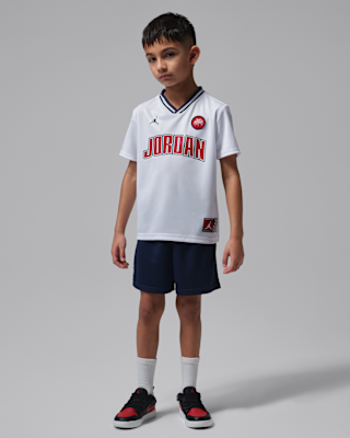 Детские джерси Jordan Little Kids' Sport Jersey and Mesh Shorts Set
