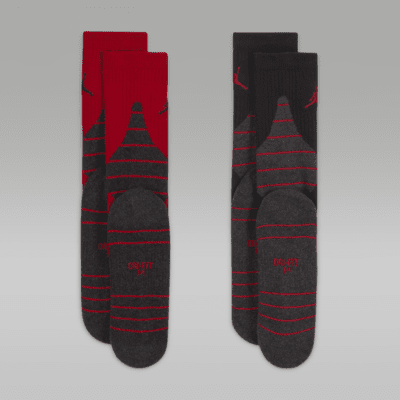 Jordan Dri-FIT Crew Socks (2-Pack) Big Kids' Socks