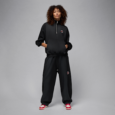Pull femme en tissu Fleece avec fermeture éclair 1/4 Jordan Flight Club