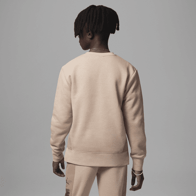 Sudadera para niños talla grande Jordan Nothing But Nylon Crew