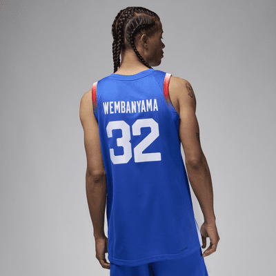 Maillot de basket replica Jordan Victor Wembanyama France Limited Road pour homme