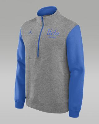 Мужские  UCLA Club Jordan Brand College 1/2-Zip Crew