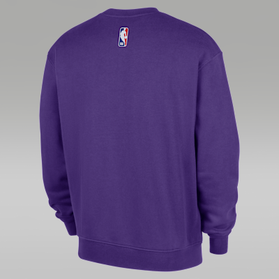 Los Angeles Lakers Statement Essentials Men's Jordan NBA Fleece Crew-Neck Sweatshirt