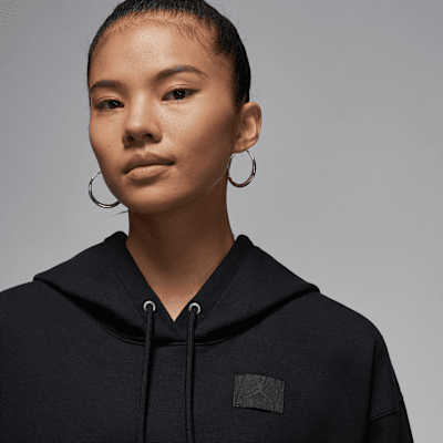 Sudadera con gorro forrada con satén para mujer Jordan Flight Fleece