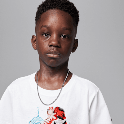 Playera AJ1 Wave para niños talla pequeña Jordan