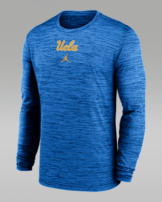 Мужская футболка UCLA Sideline Velocity Jordan Brand Dri-FIT College Long-Sleeve