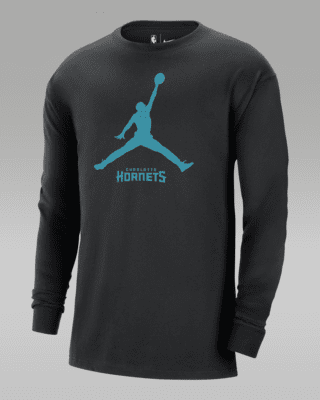 Мужская футболка Charlotte Hornets Essential Jordan NBA Long-Sleeve
