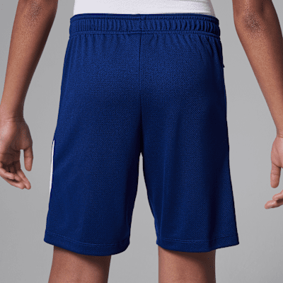 Shorts de fútbol de tejido Knit Jordan Dri-FIT del Paris Saint-Germain complementarios Strike para niños talla grande