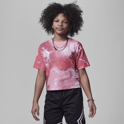 Jordan Essentials New Wave All over Print Tee Older Kids Girls