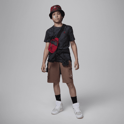 Playera con estampado de árbol genealógico para niños talla grande Jordan
