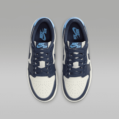 Tenis para niños grandes Air Jordan 1 Low OG "Obsidian"