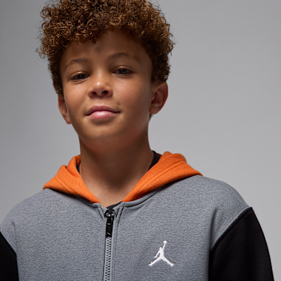 Bluza z kapturem i zamkiem na całej długości dla dużych dzieci Jordan Brooklyn Fleece