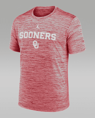 Мужская футболка Oklahoma Sideline Velocity Jordan Brand Dri-FIT College