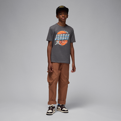 Jordan Big Kids' Distressed Chrome T-Shirt