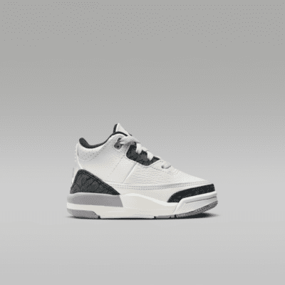 รองเท้าทารก/เด็กวัยหัดเดิน Jordan 3 Retro "Cement Grey"