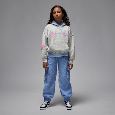 Jordan Blue Jeans and Bling Big Kids' Pullover Hoodie