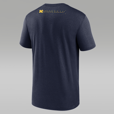 Playera universitaria marca Jordan Dri-FIT para hombre Michigan Courtside Basketball Legend