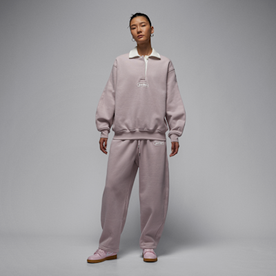 조던 플라이트 플리스 여성 럭비 탑