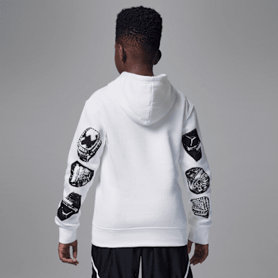 Sudadera con gorro sin cierre de tejido Fleece para niños talla grande Jordan MVP