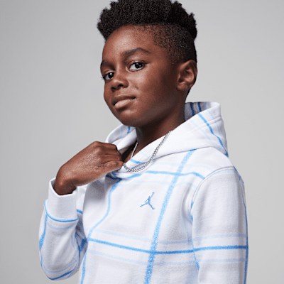 Sudadera con gorro sin cierre festiva de tejido Fleece para niños talla pequeña Jordan Brooklyn Essentials