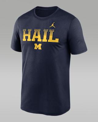 Мужская футболка Michigan Primetime Kinetic Mantra Legend Jordan Brand Dri-FIT College