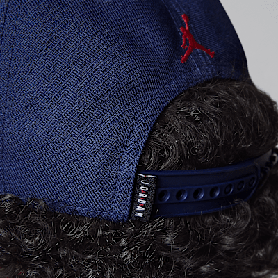 Gorra de visera plana para niños talla grande Jordan Paris Saint-Germain
