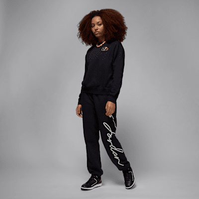 Sudadera de cuello redondo para mujer Jordan Brooklyn Fleece