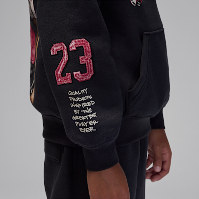 Sudadera con gorro sin cierre Sketch para niños talla pequeña Jordan