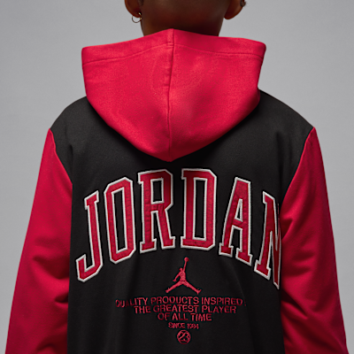 조던 주니어 니트 봄버 재킷