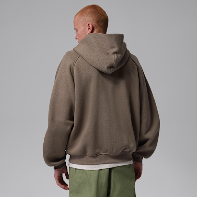 Jordan Brooklyn Tam Boy Fermuarlı Bol Kesimli Fleece Erkek Sweatshirt'ü görsel 2