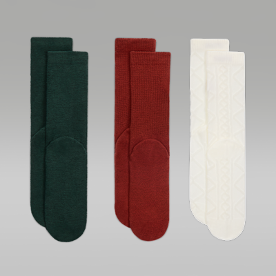 Jordan Holiday '25 Gifting Crew-Socken (ältere Kinder, 3 Paar)