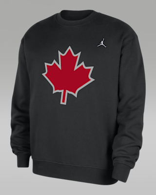 Мужской свитшот Toronto Raptors Statement Essentials Jordan NBA Fleece Crew-Neck