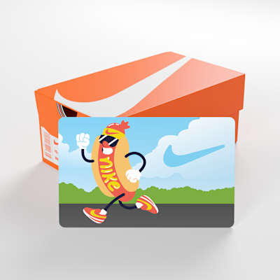 Nike Gift Card Mailed in a Mini Nike Shoebox