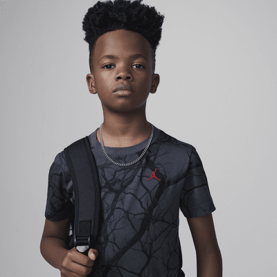 Playera con estampado de árbol genealógico para niños talla pequeña Jordan