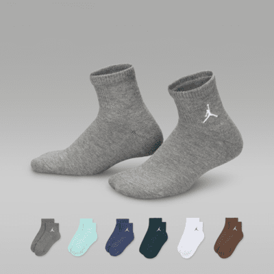 Jordan Everyday Essentials Ankle Socks (6 Pairs) Big Kids' Ankle Socks