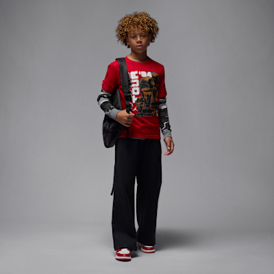 Jordan Brooklyn Essentials Big Kids' Open Fleece Pants