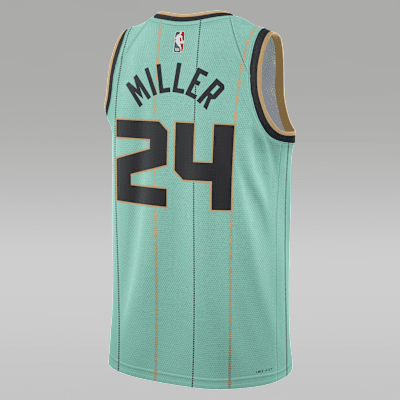 Jersey Jordan Dri-FIT de la NBA Swingman para hombre Brandon Miller Charlotte Hornets 2024/25 City Edition