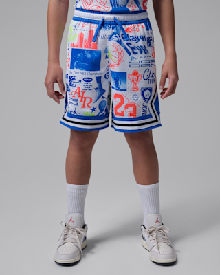 Детские шорты Jordan Big Kids' Dri-FIT Printed Sport Diamond Shorts