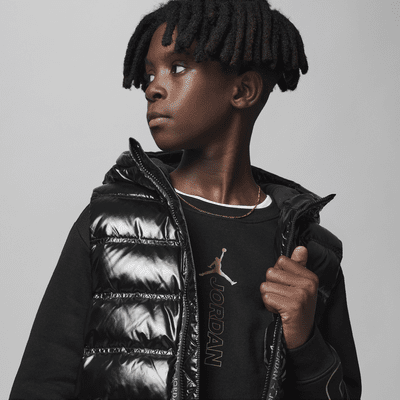 Jordan Air Holiday Shine Crewneck Big Kids' Hoodie