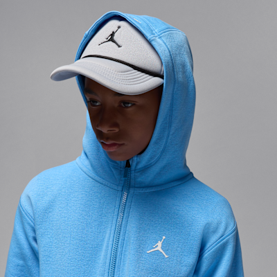 Sudadera con gorro Statement Hoop Fleece de cierre completo para niños talla grande Jordan Dri-FIT Sport