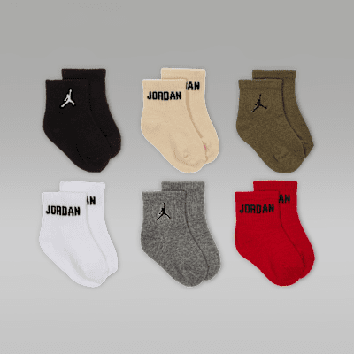 Jordan Everyday Essentials Baby /Toddler Ankle Socks (6 Pairs)