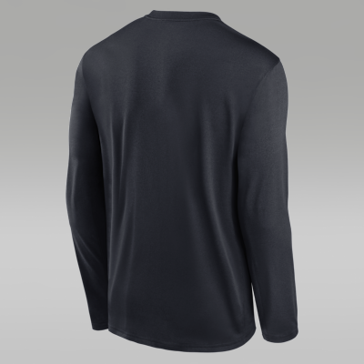 Michigan Courtside Basketball Shootaround Legend Men's Jordan Brand Dri-FIT College Long-Sleeve T-Shirt