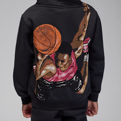 Sudadera con gorro sin cierre Sketch para niños talla pequeña Jordan