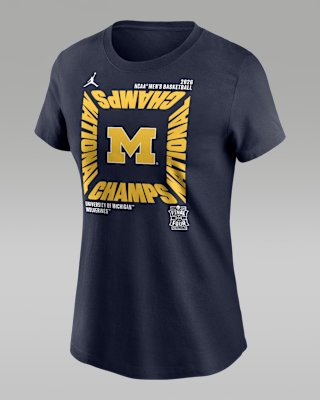 Женская футболка Michigan (Men's) Jordan College