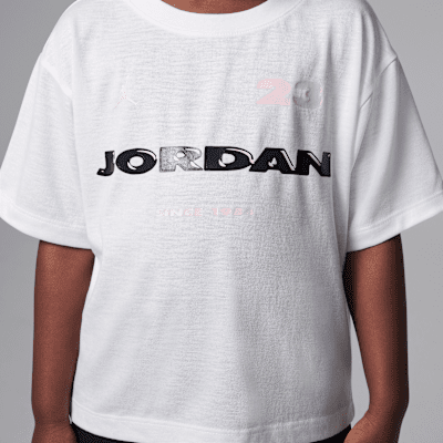 Conjunto de skort de dos piezas de manufactura utilitaria Jordan para niños de talla pequeña