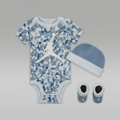 Jordan MJ Essentials Poolside Baby (0-9M) 3-Piece Bodysuit Box Set