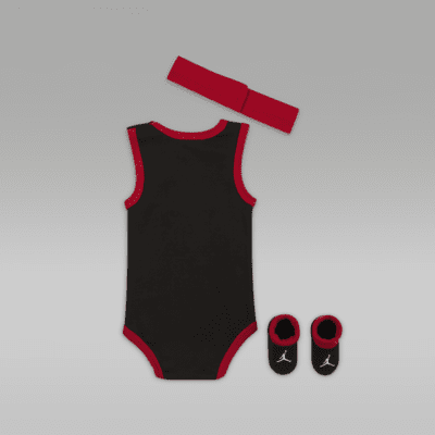 Jordan 3-Piece Mesh Jersey Bodysuit Box Set Baby 3-Piece Bodysuit Box Set