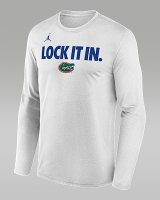 Мужская футболка Florida 2026 On-Court Bench Nike Dri-FIT College Long-Sleeve